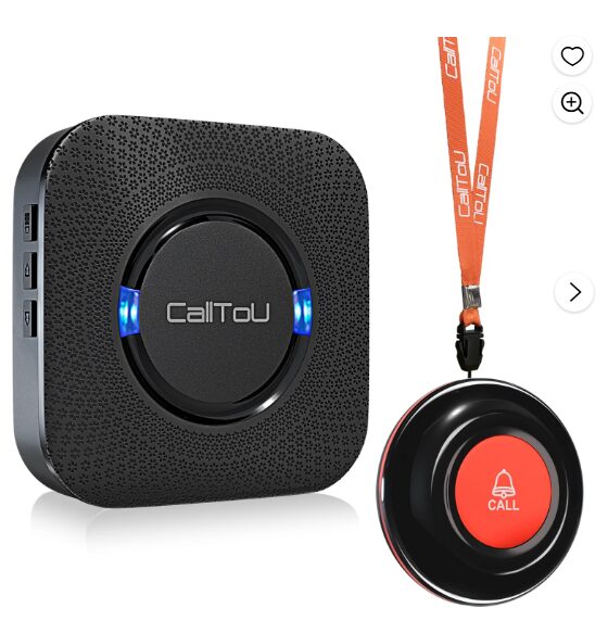 Find Reliable Senior Care Buses by State Near You 2 CallToU Caregiver Pager Wireless Call Bell Alert Button for Seniors Elderly Patients (Color Black)