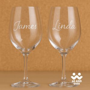 Best Gifts for Wine-Loving Seniors (2025 Edition) 4 Personalized Wine Glasses