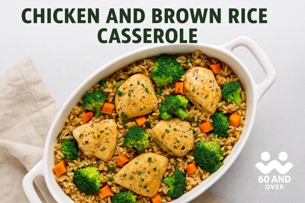Easy One-Pan Dinners for Seniors — Nutritious, Simple, and Delicious 9 Chicken and Brown Rice Casserole