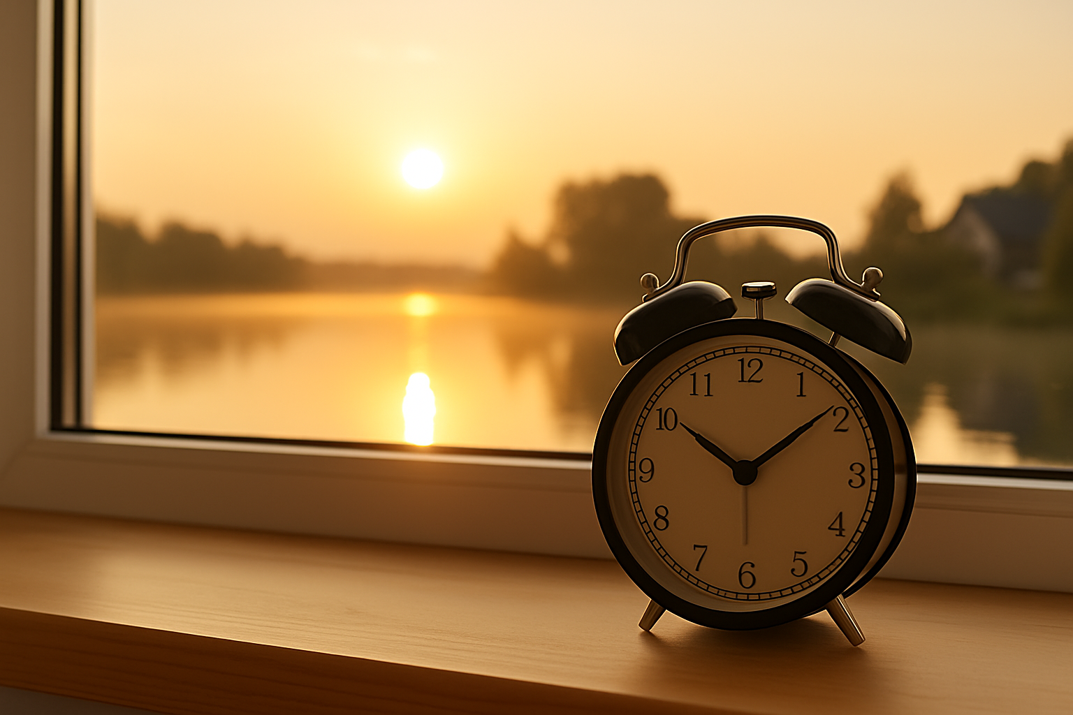 Over 60 and Looking for Financial Independence: A Complete, Doable Guide 4 Clock and calm morning scene