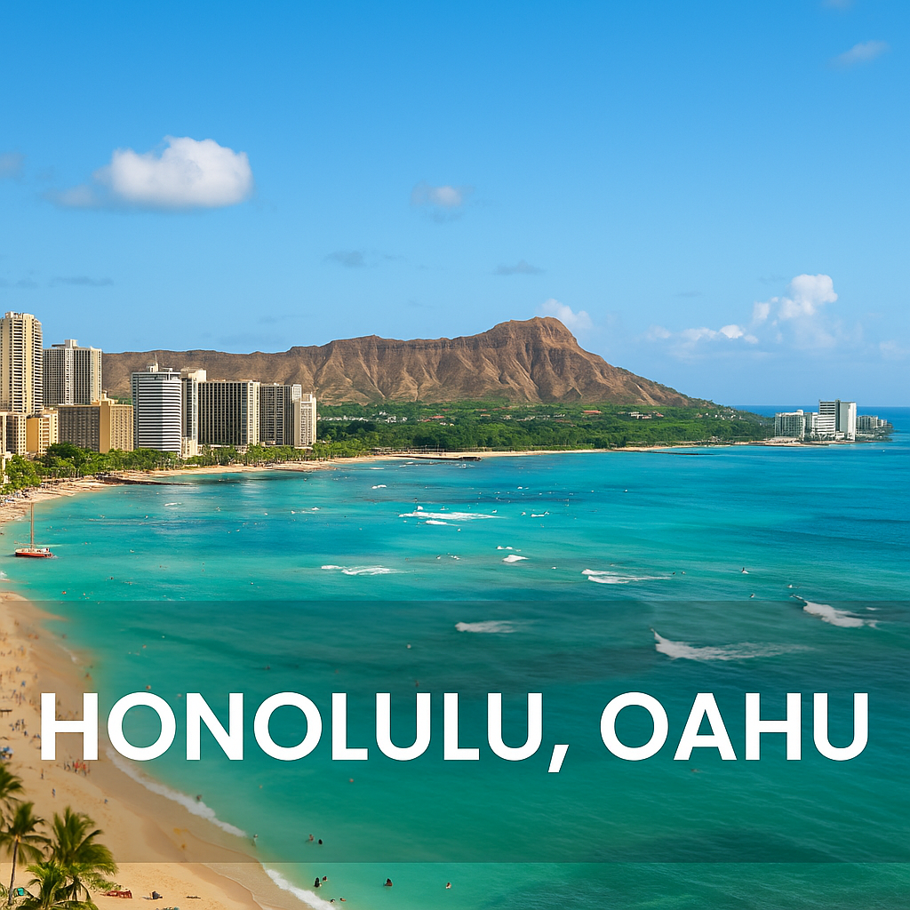 9 Day 8 Nights Hawaii Islands Cruises for Seniors in 2025 | See Options Now 3 Honolulu, Oahu — Waikiki Beach and skyline