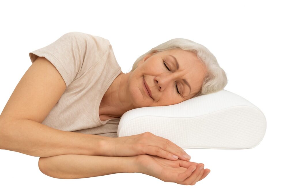 Orthopedic Pillow Review: The Complete Guide for Adults 60 and Over 3 woman sleeping confortably