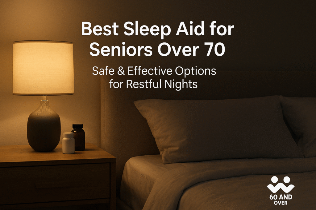 Best Sleep Aid for Seniors Over 70: Safe & Effective Options to buy Now 8 Calming bedroom scene with soft warm light symbolizing restful sleep for seniors over 70