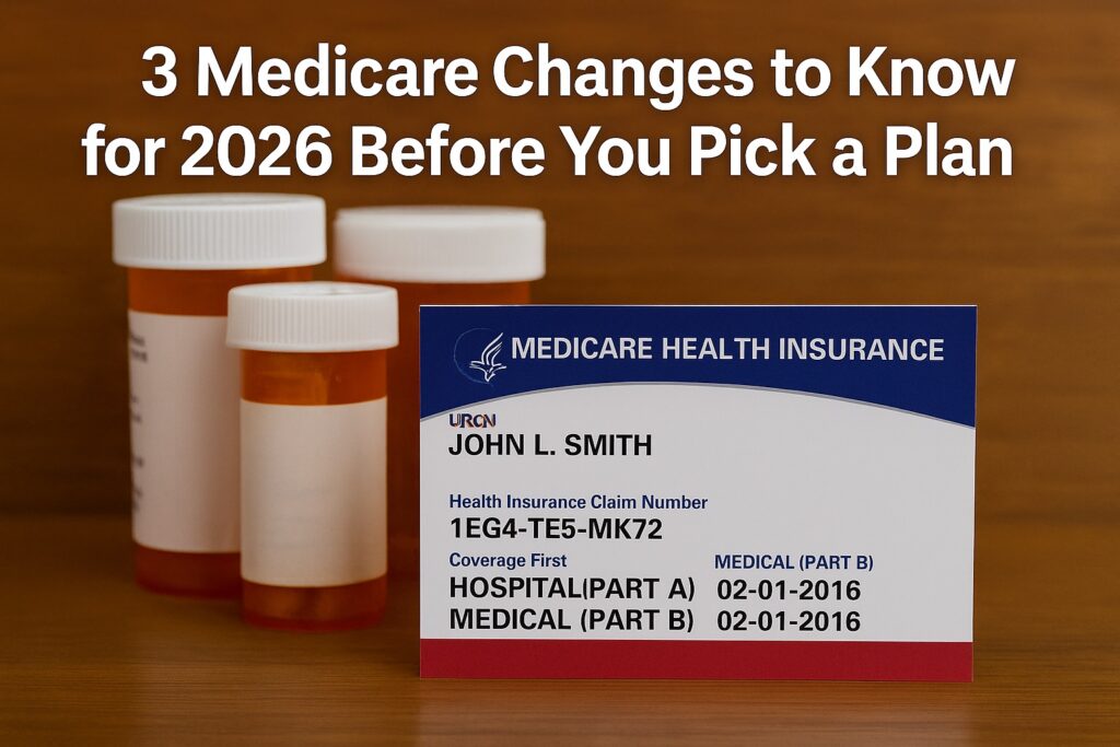 3 Medicare Changes to Know for 2026 Before You Pick a Plan 4 Medicare Changes to Know for 202