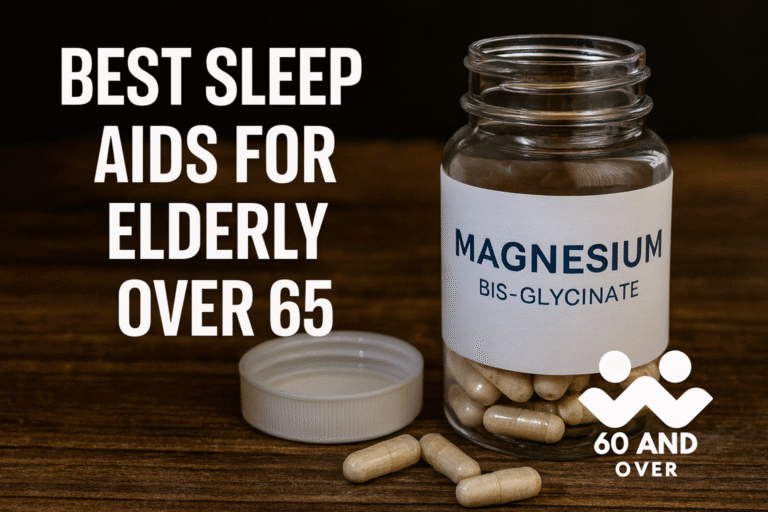 Blog List 2 Peaceful bedroom with soft lighting symbolizing gentle sleep aids for seniors over 65.