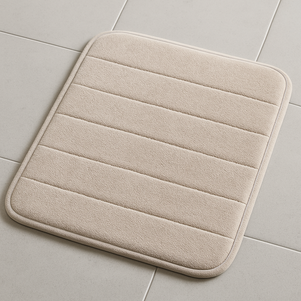 Bathroom Safety Tips for Seniors: Simple Upgrades That Prevent Falls and Improve Daily Confidence 52 Absorbent bathroom mat designed to prevent slips and keep floors dry for senior safety.