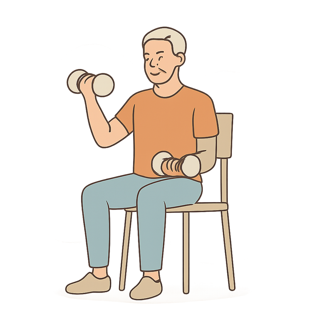 8 Senior-Friendly Exercises to Improve Sleep 5 Light Strength Training