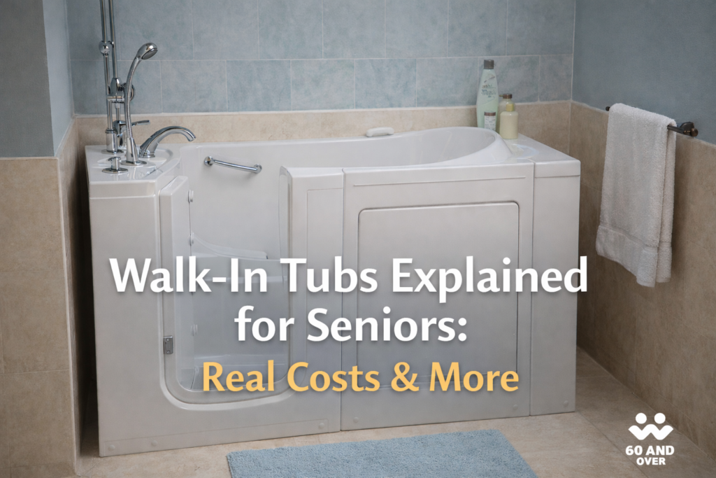 Walk-In Tubs Explained for Seniors: Real Costs, Coverage Limits, Benefits, and What to Know Before You Buy 2 Walk-in tub designed for senior safety with low-entry door and built-in seat