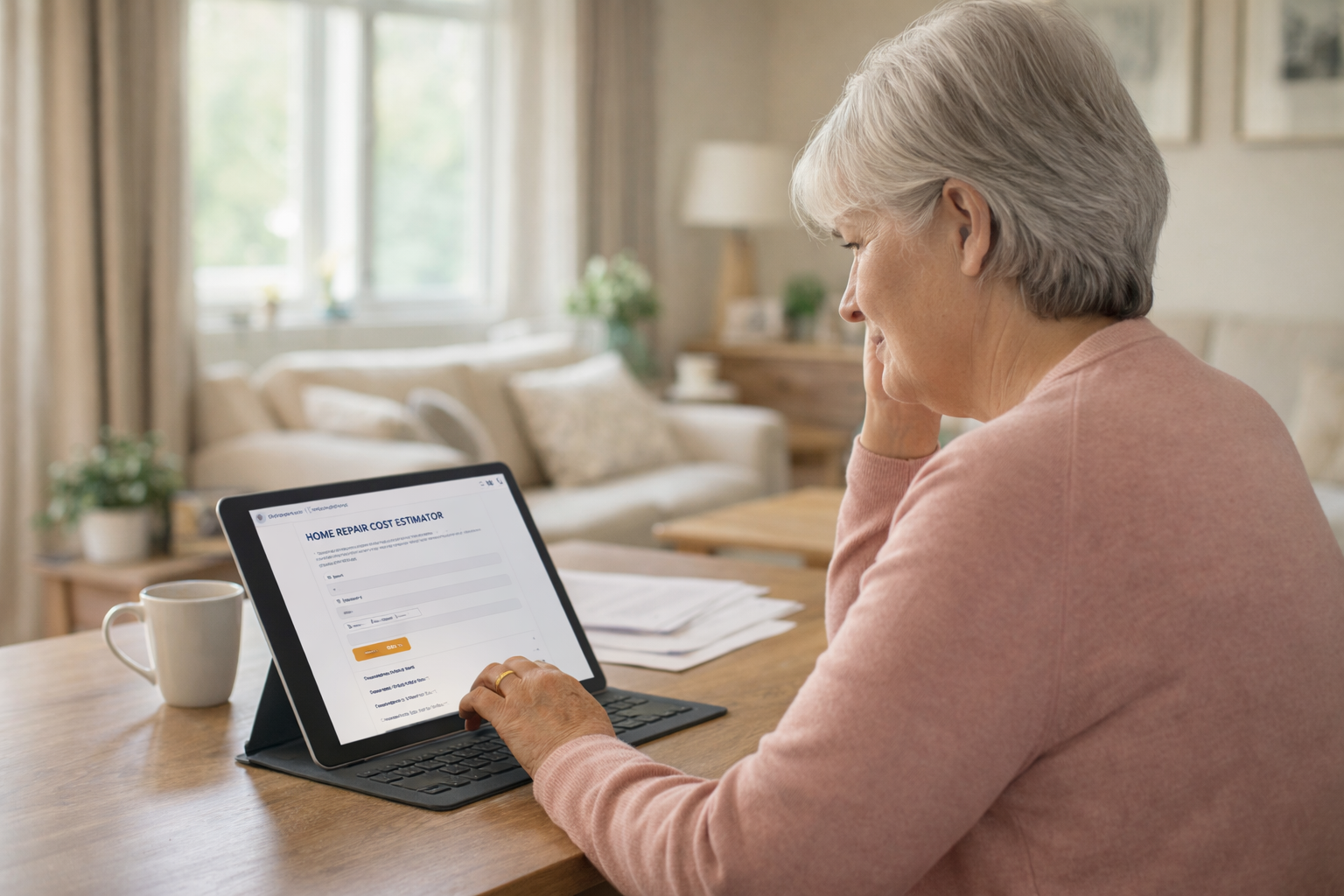 Home repair cost estimator helping homeowners plan repair expenses