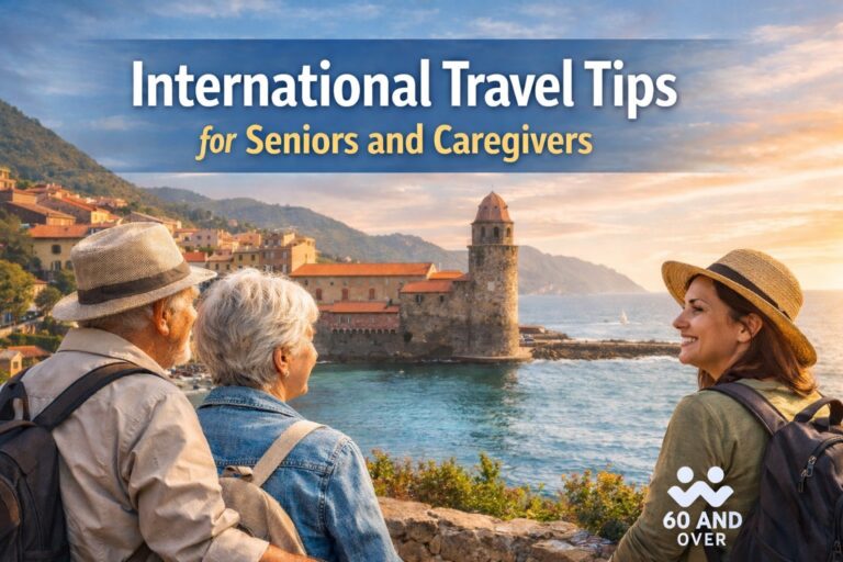 International travel tips for seniors and caregivers enjoying a coastal destination abroad