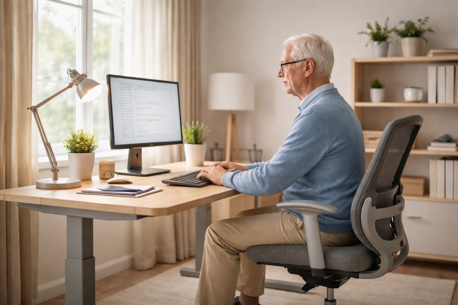 Senior Workstation Essentials: Comfortable & Safe Home Setup