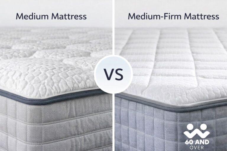 Comparison of a medium mattress and a medium-firm mattress for seniors