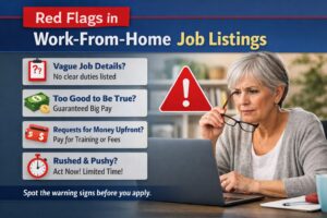 Warning signs to watch for in work-from-home job listings