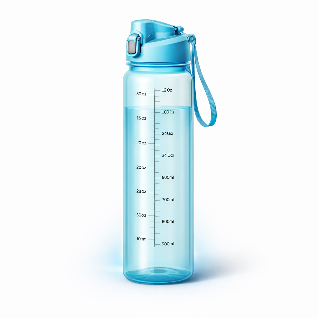 32 ounce water bottle with measurements