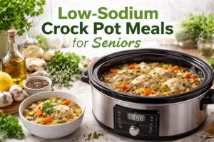 Hotel Oberland Lauterbrunnen – A Charming Stay in Switzerland 8 Low-sodium crock pot meal prepared in a slow cooker with fresh vegetables in a home kitchen for seniors