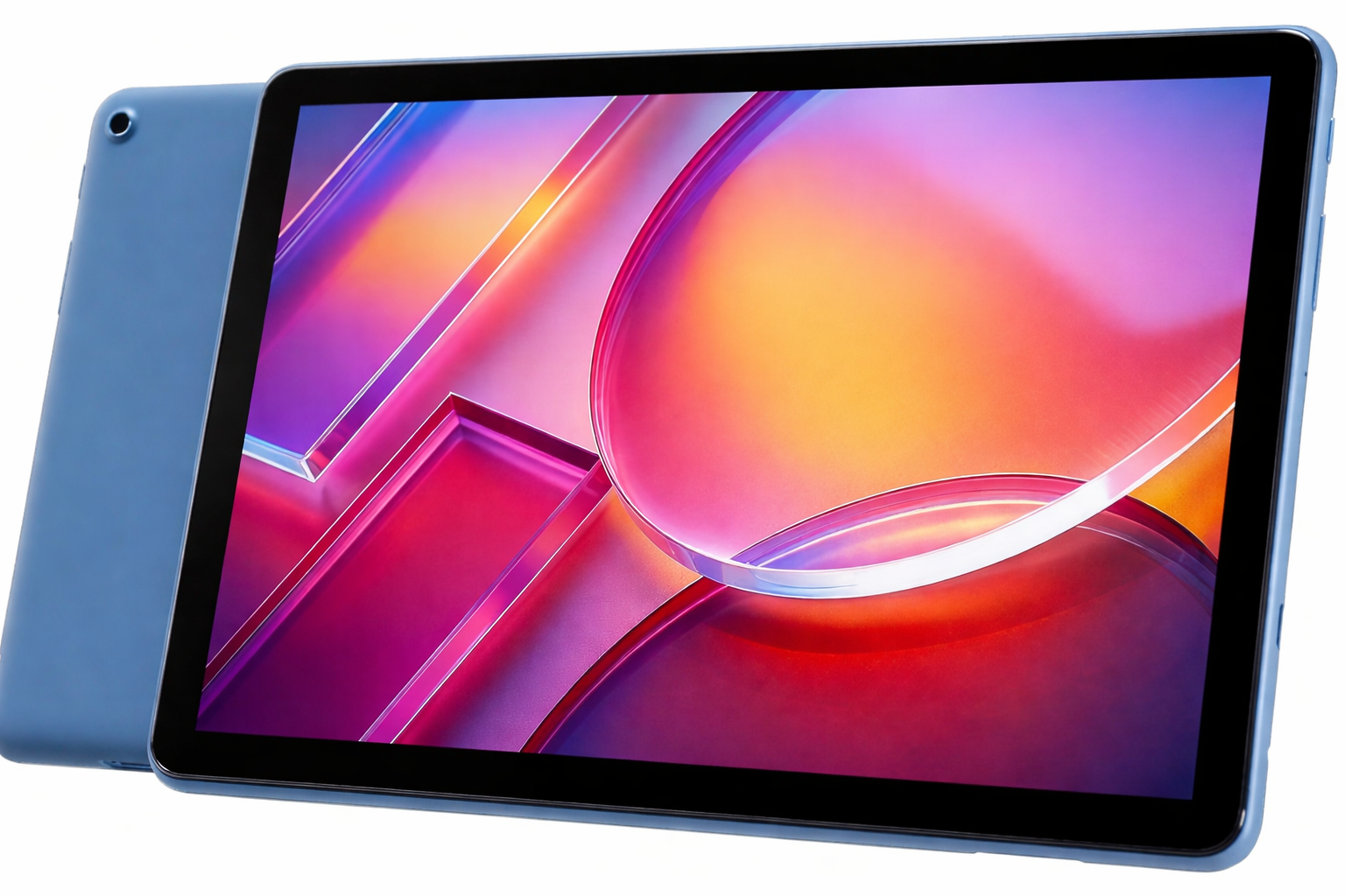 best tablet for seniors That's easy to use in canada 3 Large screen tablet with vibrant display shown at an angle, ideal for seniors who need easy-to-read text and simple navigation.