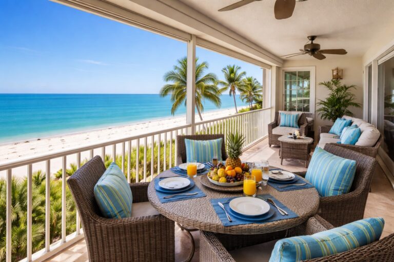 snowbird beachfront vacation rental for seniors in Florida