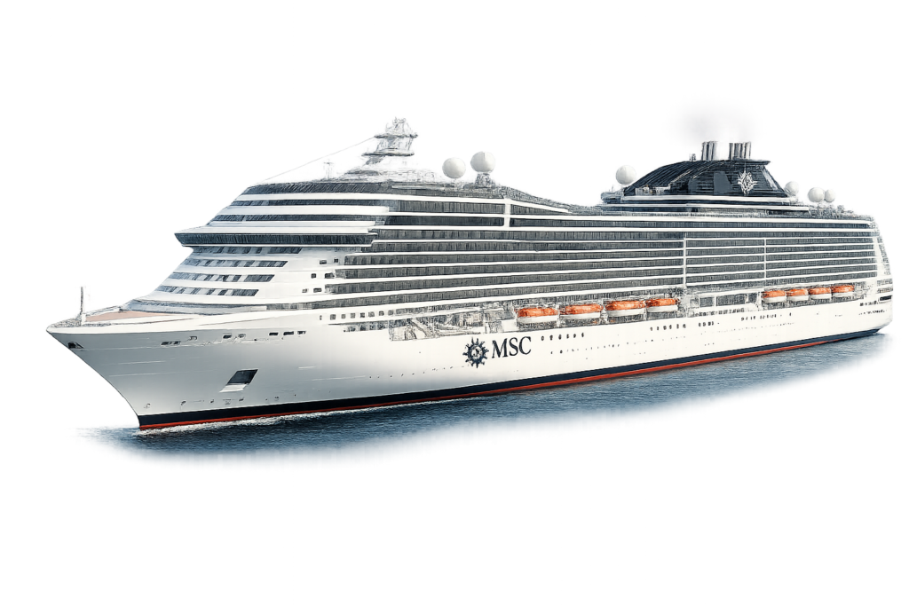 MSC Cruises cruise ship used in a world cruises for seniors article